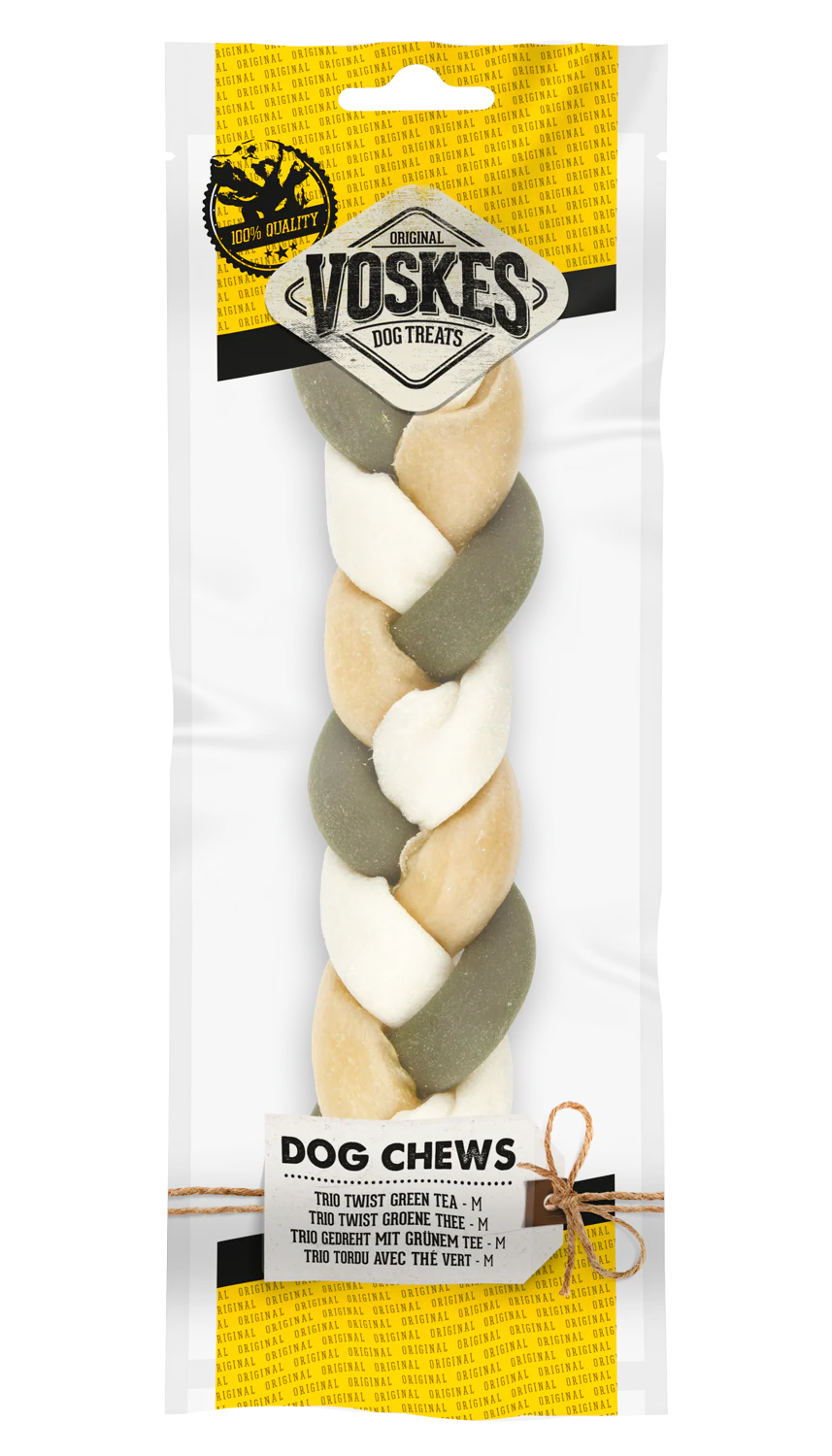 Dog Chews Trio Twist Green Tea M