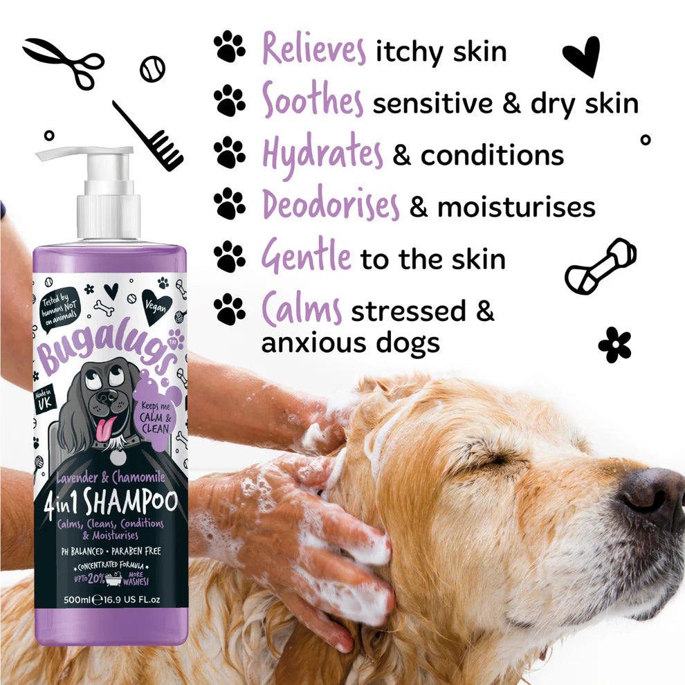 4in1 Calming Shampoo | Róandi sjampó - Lavender & Chamomile