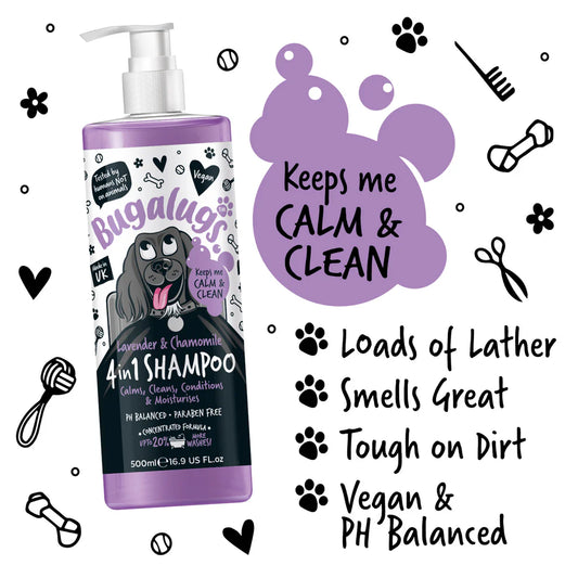 4in1 Calming Shampoo | Róandi sjampó - Lavender & Chamomile