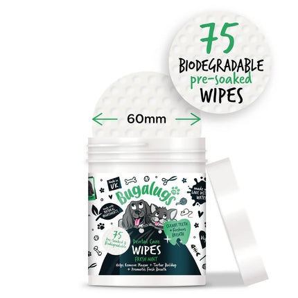 Dental Care Wipes | Tannhreinsiþurrkur - Mynta (75 í pakka)