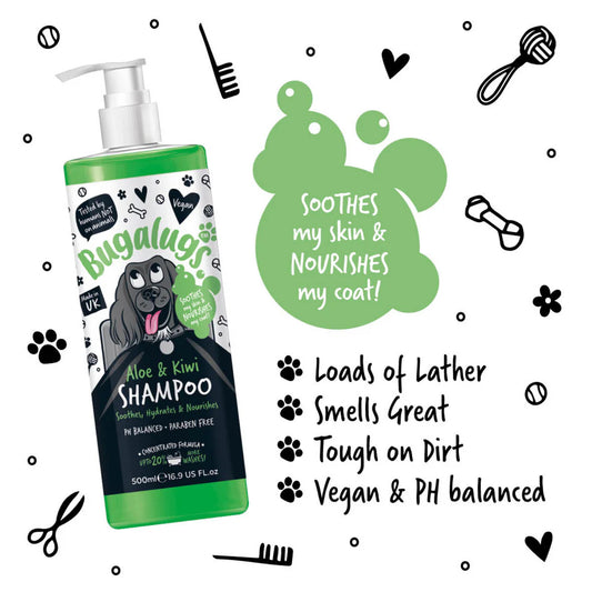 Soothing Shampoo | Milt sjampó - Aloe vera og Kíví