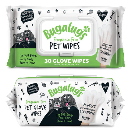 Pet Glove Wipes | Hreinsiþurrkur (30stk í pakka)