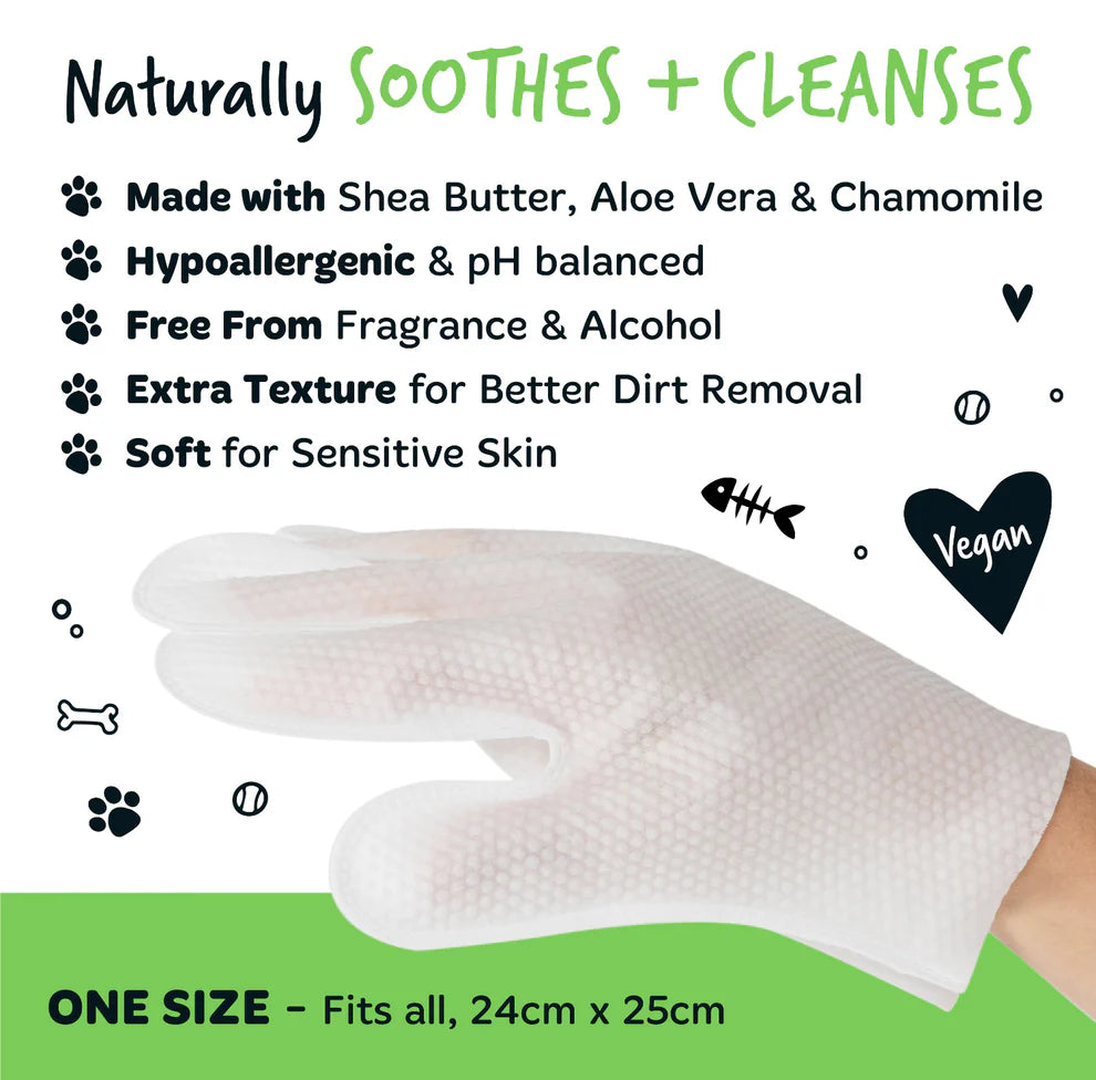 Pet Glove Wipes | Hreinsiþurrkur (30stk í pakka)