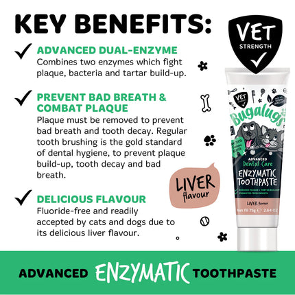 Enzymatic Toothpaste | Tannkrem með ensímum - Lifrabragð