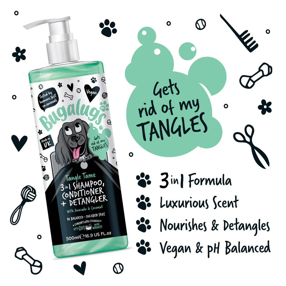 Tangle Tame | 3in1 Sjampó, næring og flækjueyðir - Avokadó og Kókos