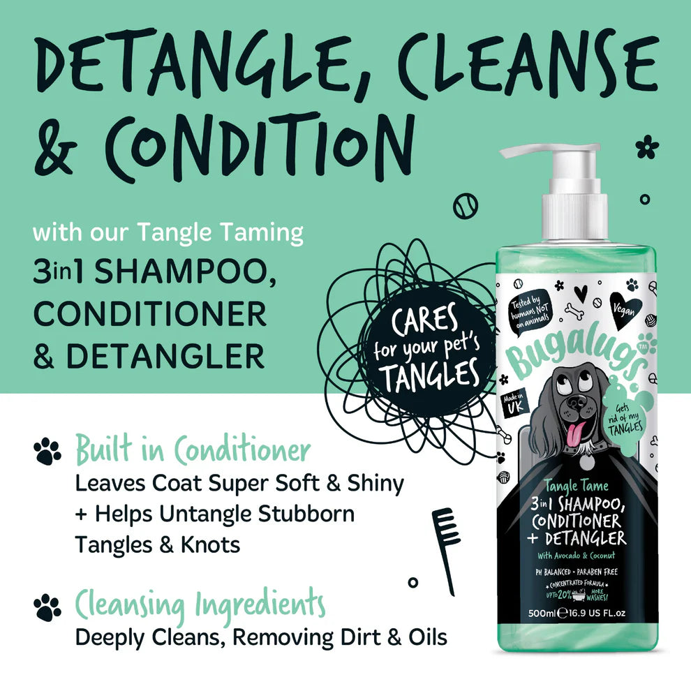 Tangle Tame | 3in1 Sjampó, næring og flækjueyðir - Avokadó og Kókos