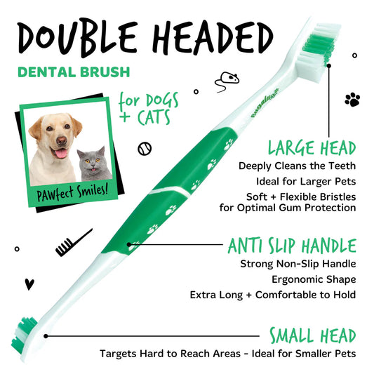 Double Ended Dental Care Toothbrushes | Tannbursti með 2 mismunandi hausum