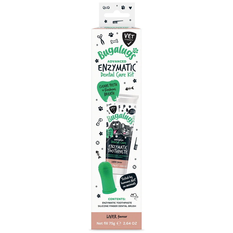 Dental Care Kit | Tannburstasett - Ensímtannkrem og fingrabursti