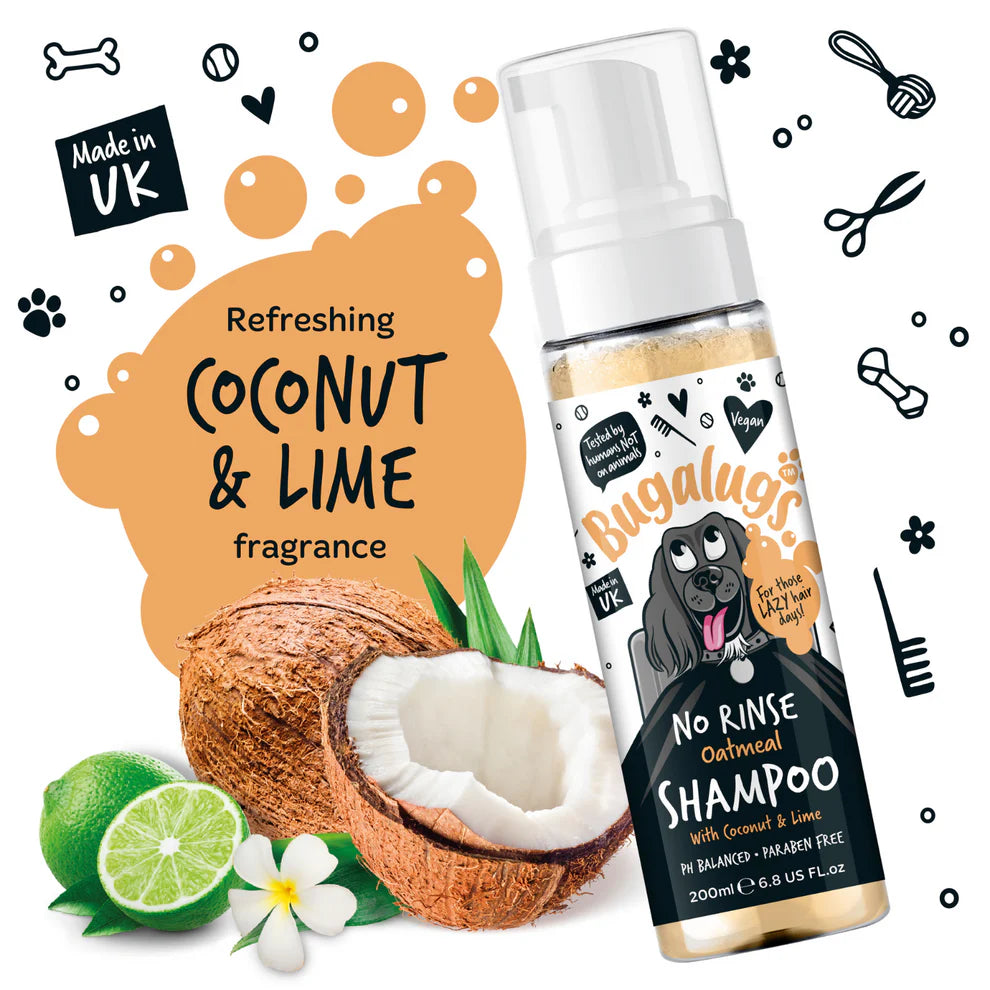 No Rinse Oatmeal Sjampó | Þurrsjampó - Kókos og Lime